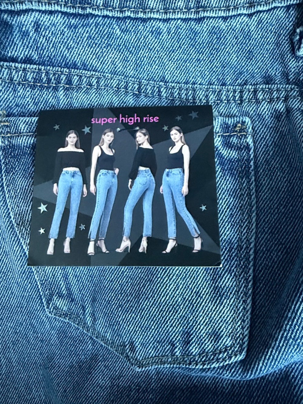 Fabulous Blue Skinny Jeans with Embellished Cuff - Picture 5 of 7